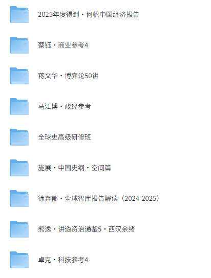 2025 得到付费课程合集：价值 8999 元的知识盛宴，覆盖多领域干货